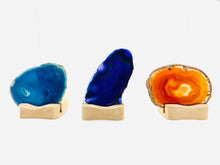 Laden Sie das Bild in den Galerie-Viewer, Achatscheiben Teelicht inkl. Halter inkl. MwSt. zzgl. Versand