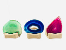 Laden Sie das Bild in den Galerie-Viewer, Achatscheiben Teelicht inkl. Halter inkl. MwSt. zzgl. Versand