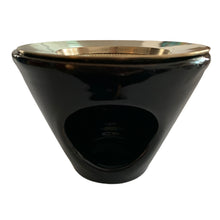 Laden Sie das Bild in den Galerie-Viewer, Keramikräuchergefäß, schwarz mit Messingsieb inkl. MwSt. zzgl. Versand