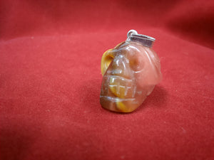 Mini-Kristallschädel der Illusionen (Coffee Zebra Stone) inkl. MwSt zzgl. Versand