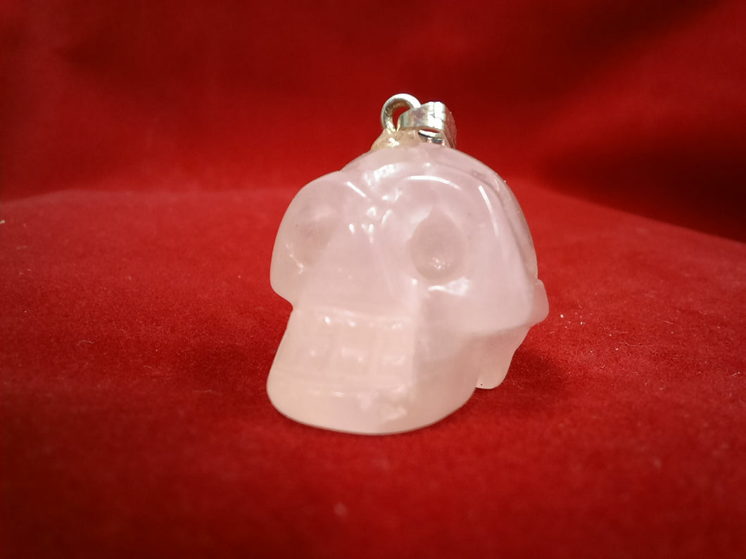 Mini-Kristallschädel der Liebe (Rosenquarz) inkl. MwSt zzgl. Versand