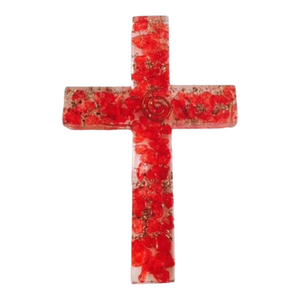 Orgonit Kreuz Wurzelchakra (Rot) inkl. MwSt zzgl. Versand