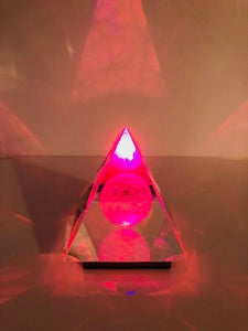 Kristallpyramide "Blume des Lebens" inkl. MwSt zzgl. Versand