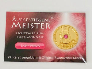 Aufgestiegener Meister Taler "Lady Nada" mit Swarovski Kristall inkl. MwSt zzgl. Versand