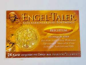 Engeltaler "Reichtum" mit Swarovski Kristall inkl. MwSt zzgl. Versand